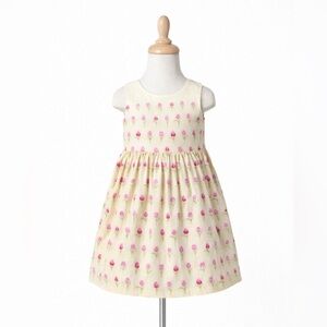 Plum pudding tulip  Print  Girls Size 3T  Vintage Cute   Dress